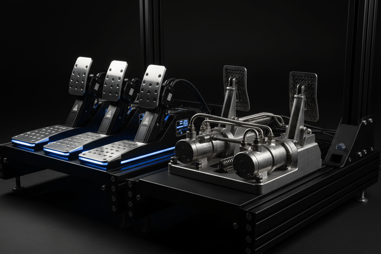 Active Pedals vs. Hydraulic and Load Cell Pedals: The Complete 2026 Sim Racing Guide - ProSimHQ
