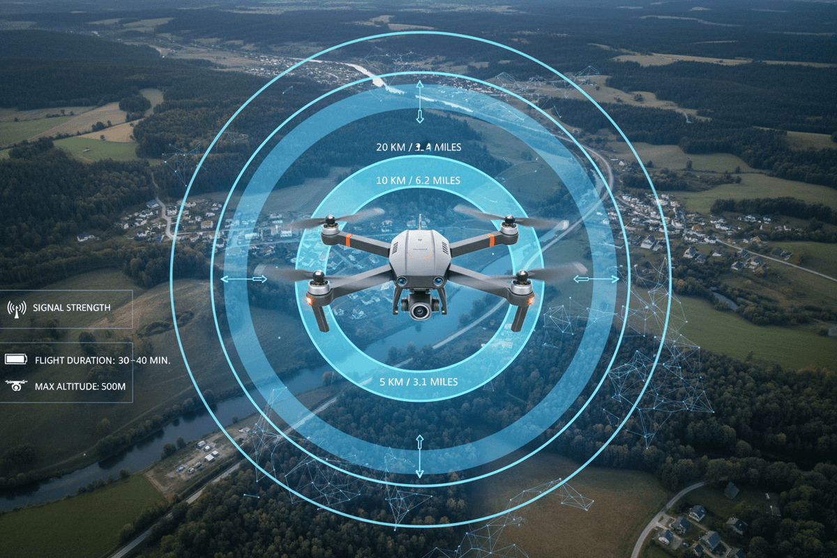 Drone Range & Battery Life Guide (2026) | Max Flight Time – ProSimHQ