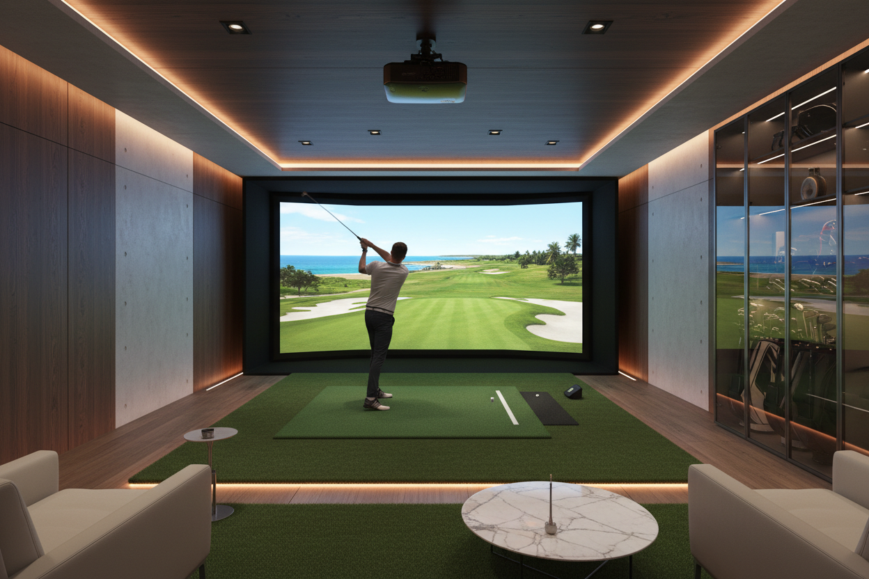 Golf Simulator Launch Monitors: Overhead vs. Floor for Space, Budget, and Pinpoint Accuracy