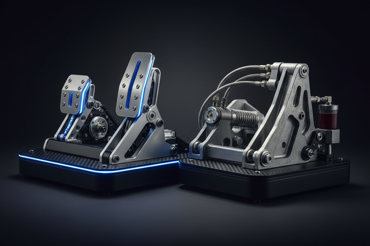 Active Pedals vs. Hydraulic Pedals: Which High-End Sim Racing Pedal System Is Right for You?