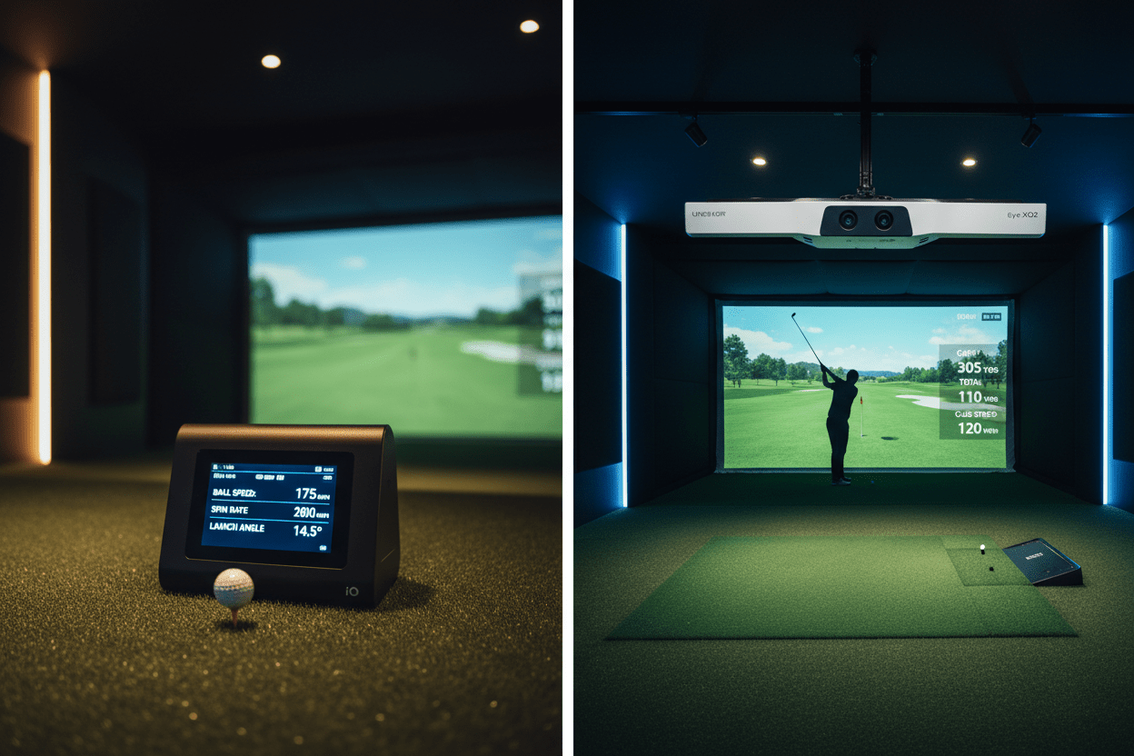 Trackman iO vs. Uneekor EYE XO2: The Ultimate 2026 Overhead Launch Monitor Comparison - ProSimHQ