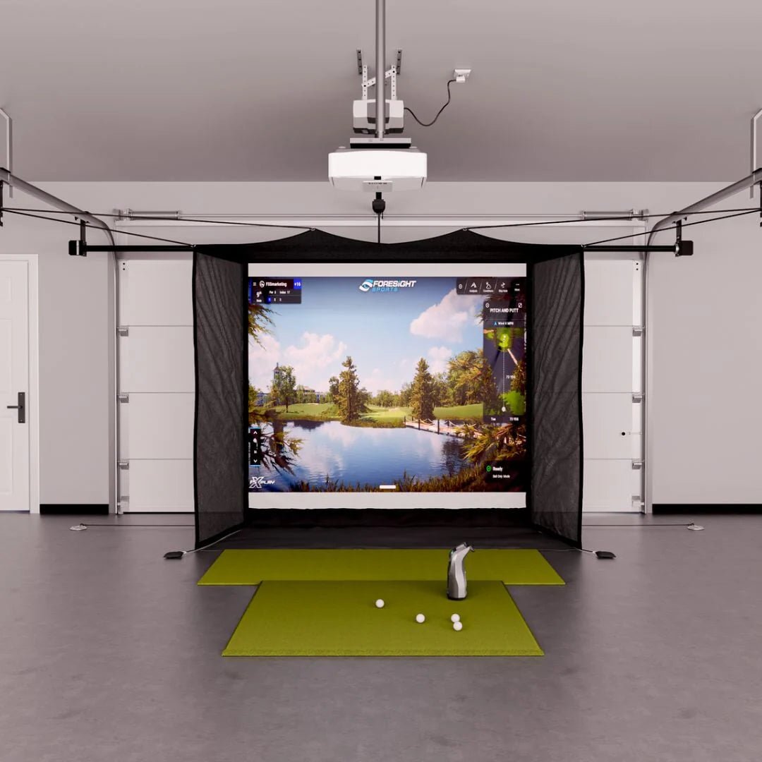Bushnell Launch Pro Circle B Edition Garage Golf Simulator Package - ProSimHQ