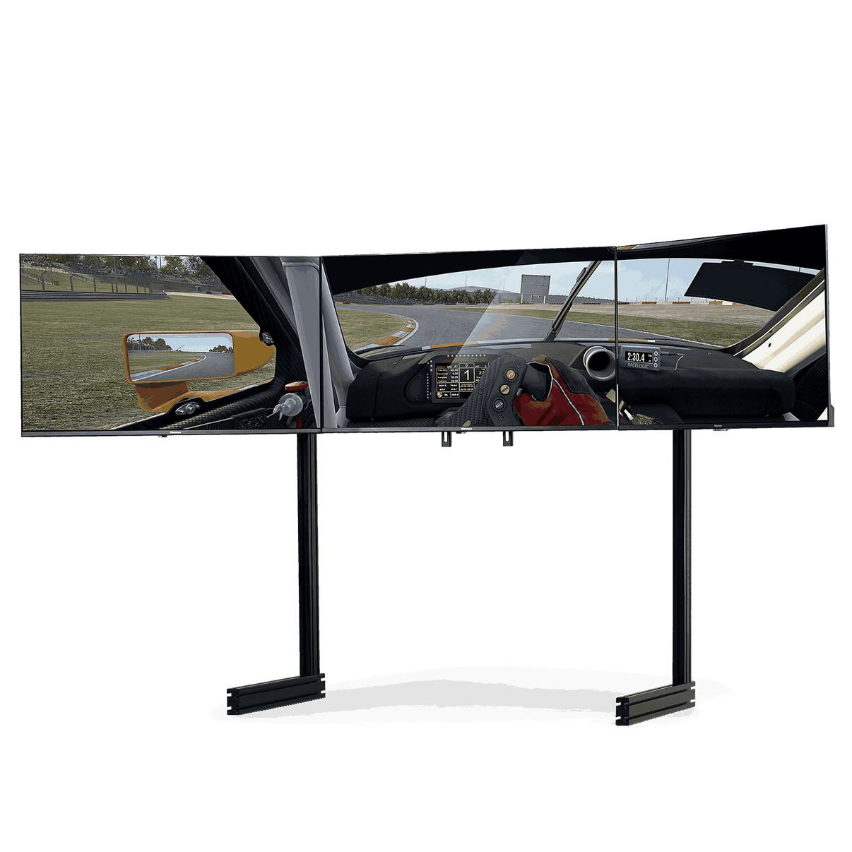 Next Level Racing Elite Freestanding Triple Monitor Stand – Black Edition - ProSimHQ