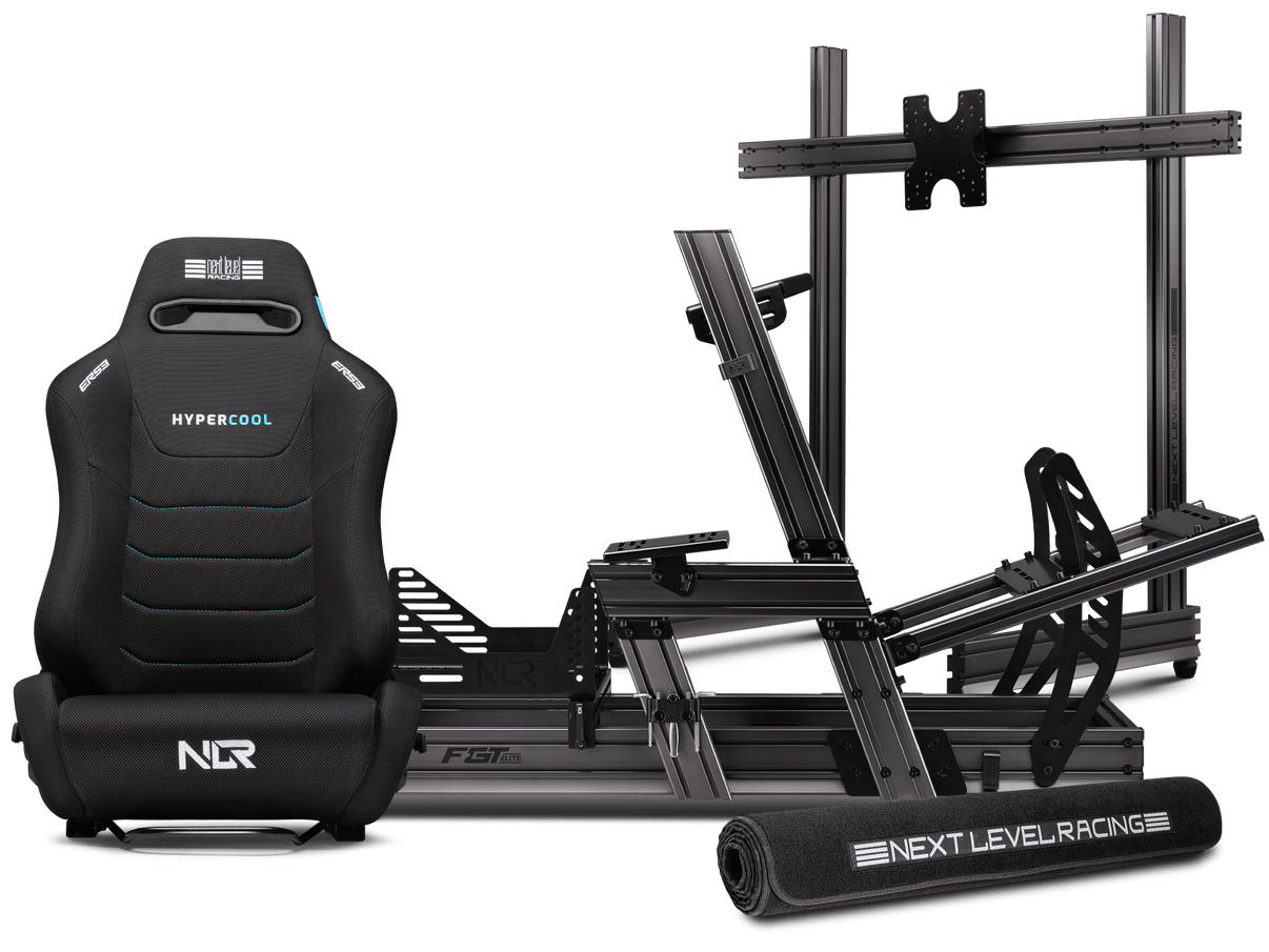 Next Level Racing F-GT Elite Wheel Plate Cockpit Bundle - ProSimHQ