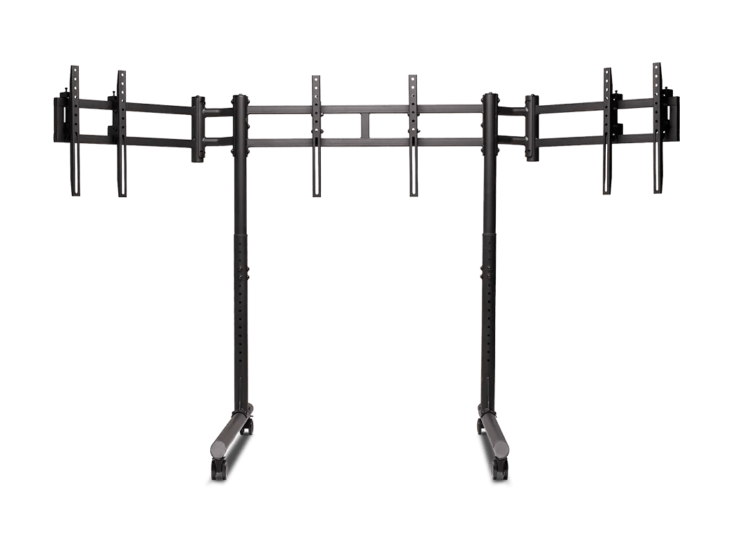 Next Level Racing Round Tube Freestanding Triple Monitor Stand - ProSimHQ