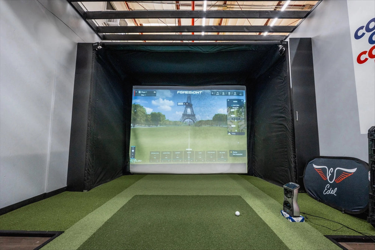 The SportScreen Vanish Series Retractable Golf Enclosure - ProSimHQ