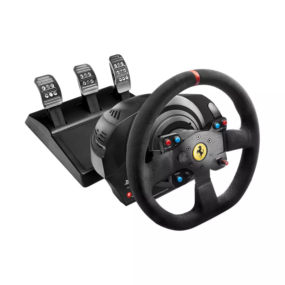 Thrustmaster T300 Ferrari Alcantara Racing Wheel & Pedals – PlayStation & PC - ProSimHQ