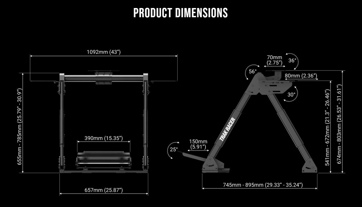 Trak Racer FS3 V2 Flight Simulator Stand | ProSimHQ